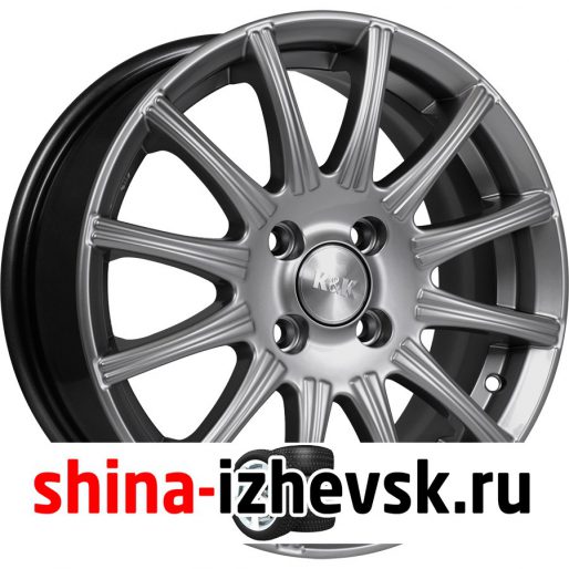 Колесный диск КиК Сиеста 6xR15 4×100 ET45 DIA67.1 темно-серый в Ижевске
